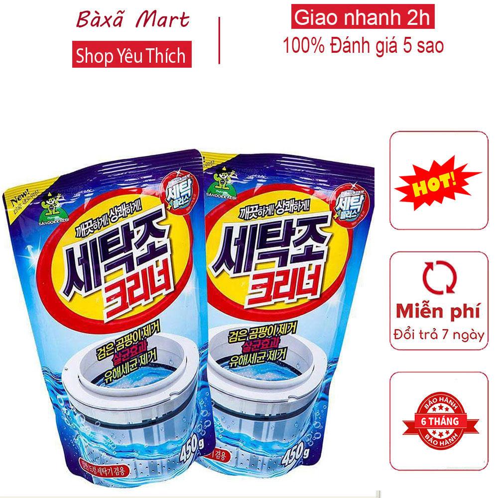Bột Tẩy Vệ Sinh Lồng Máy Giặt Diệt Vi Khuẩn Khử Mùi 450gr