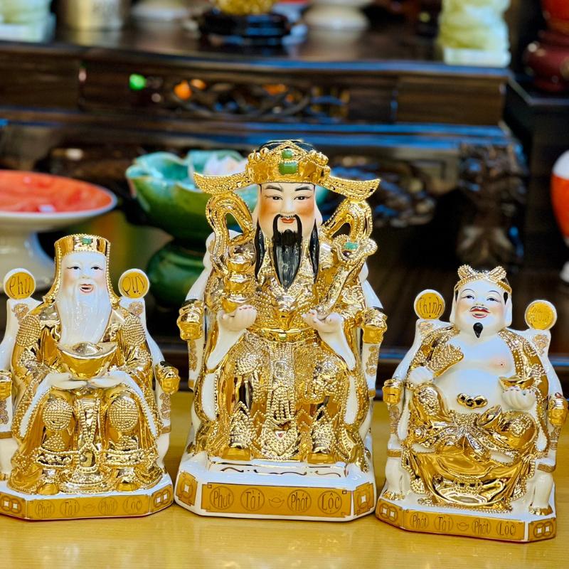 [HÀNG CAO CẤP] Tượng Thờ Thần Tài Thổ Địa RỒNG VIỆT, Ông Thần phát dát vàng kim cao cấp