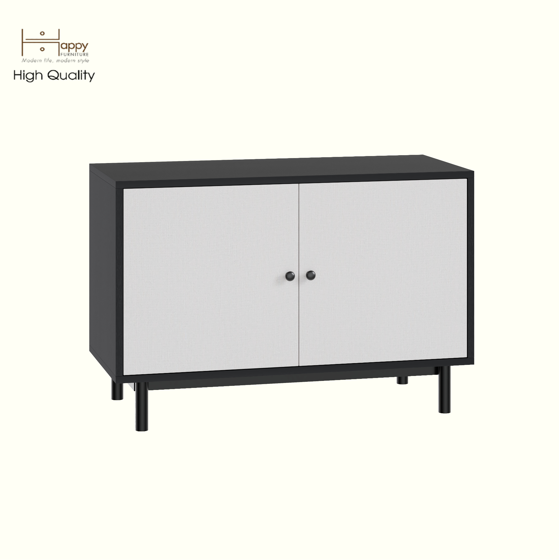 HAPPY FURNITURE , Tủ lưu trữ 2 cửa mở - LIVIK, TCM_236 , 90cm x 40cm x 60cm DxRxC