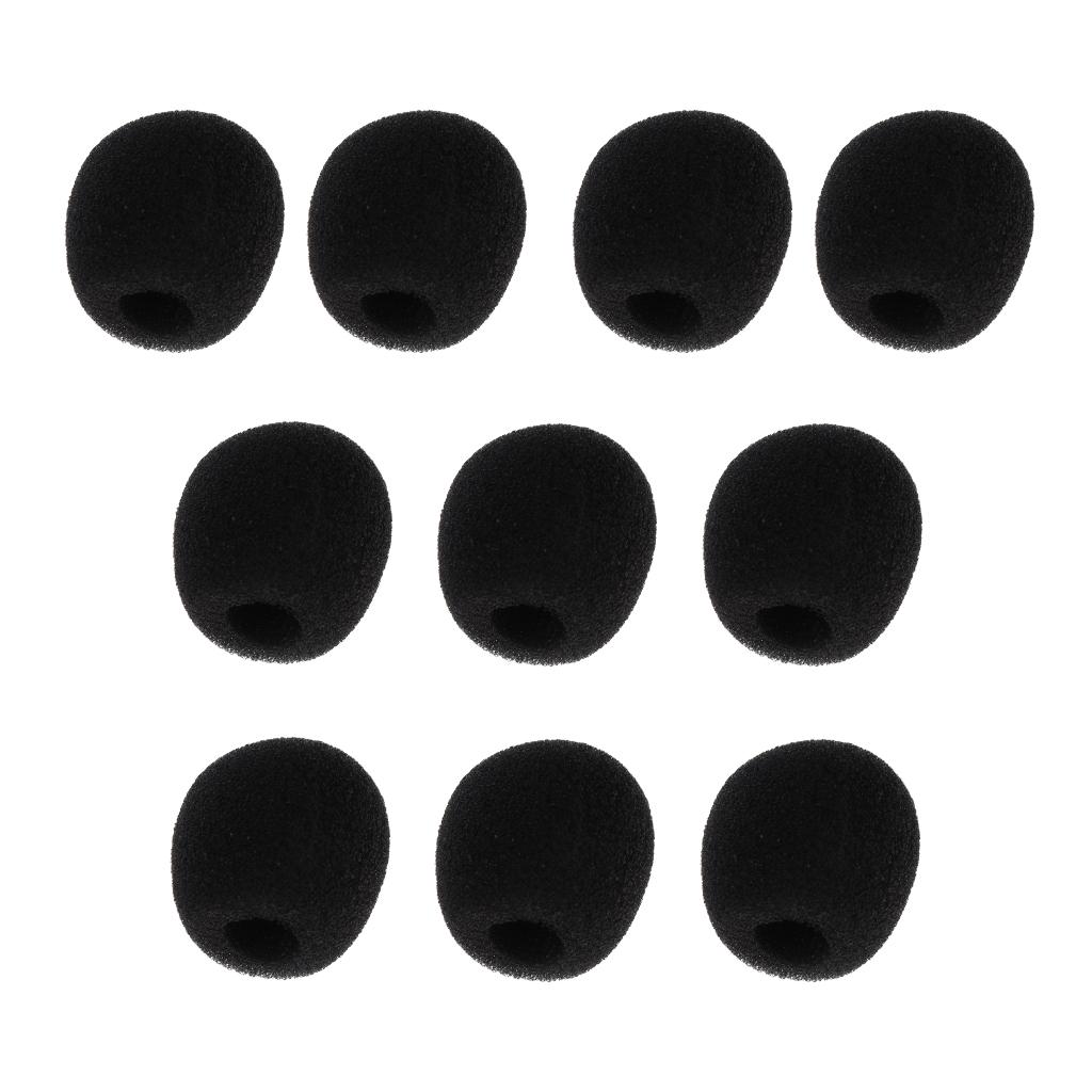 10 Pieces Portable Foam Mic Shield Windscreen Cover for Microphone