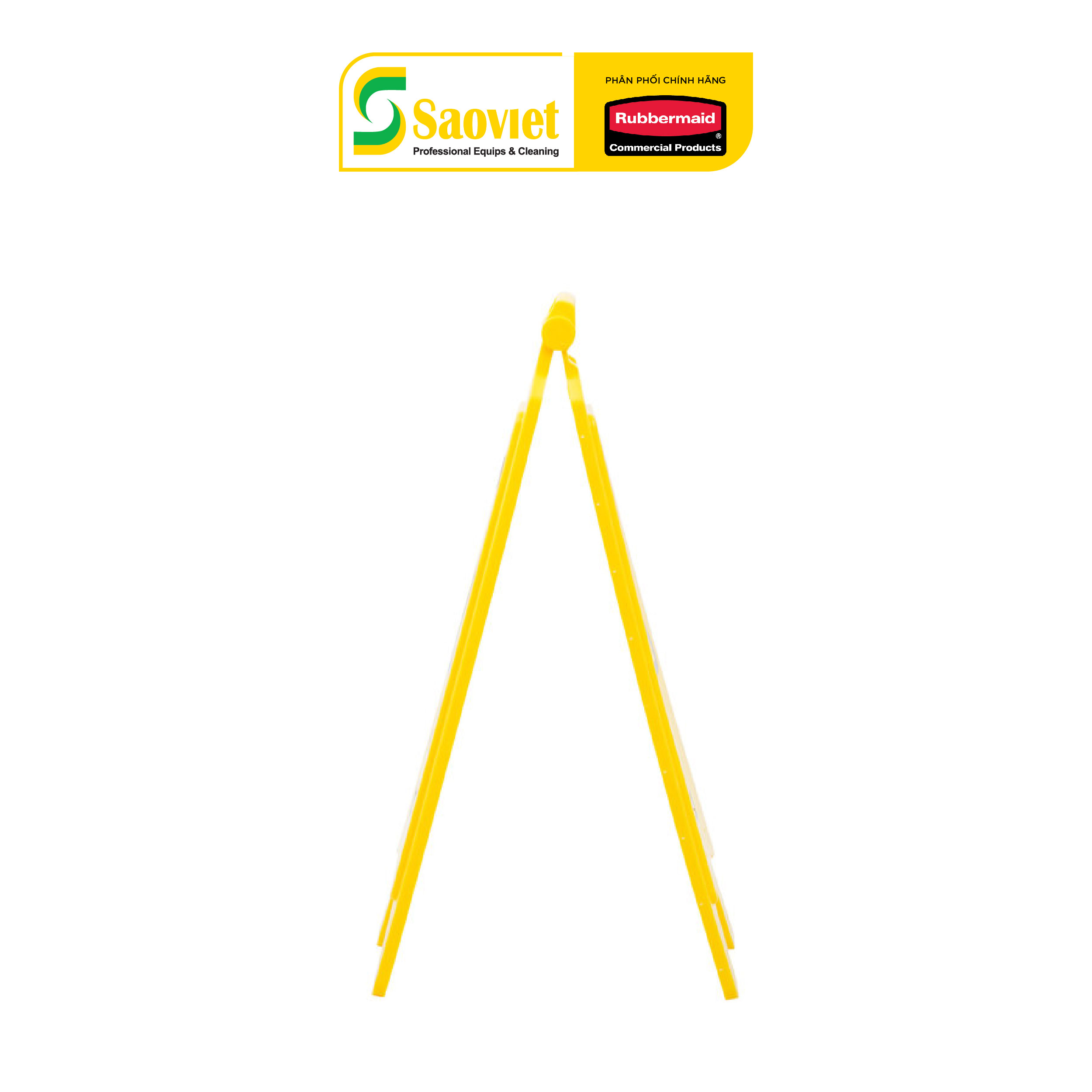 Biển Nhựa Thông Báo Sàn Ướt RUBBERMAID Chính Hãng - SKU: FG611277YEL | SAOVIETCO