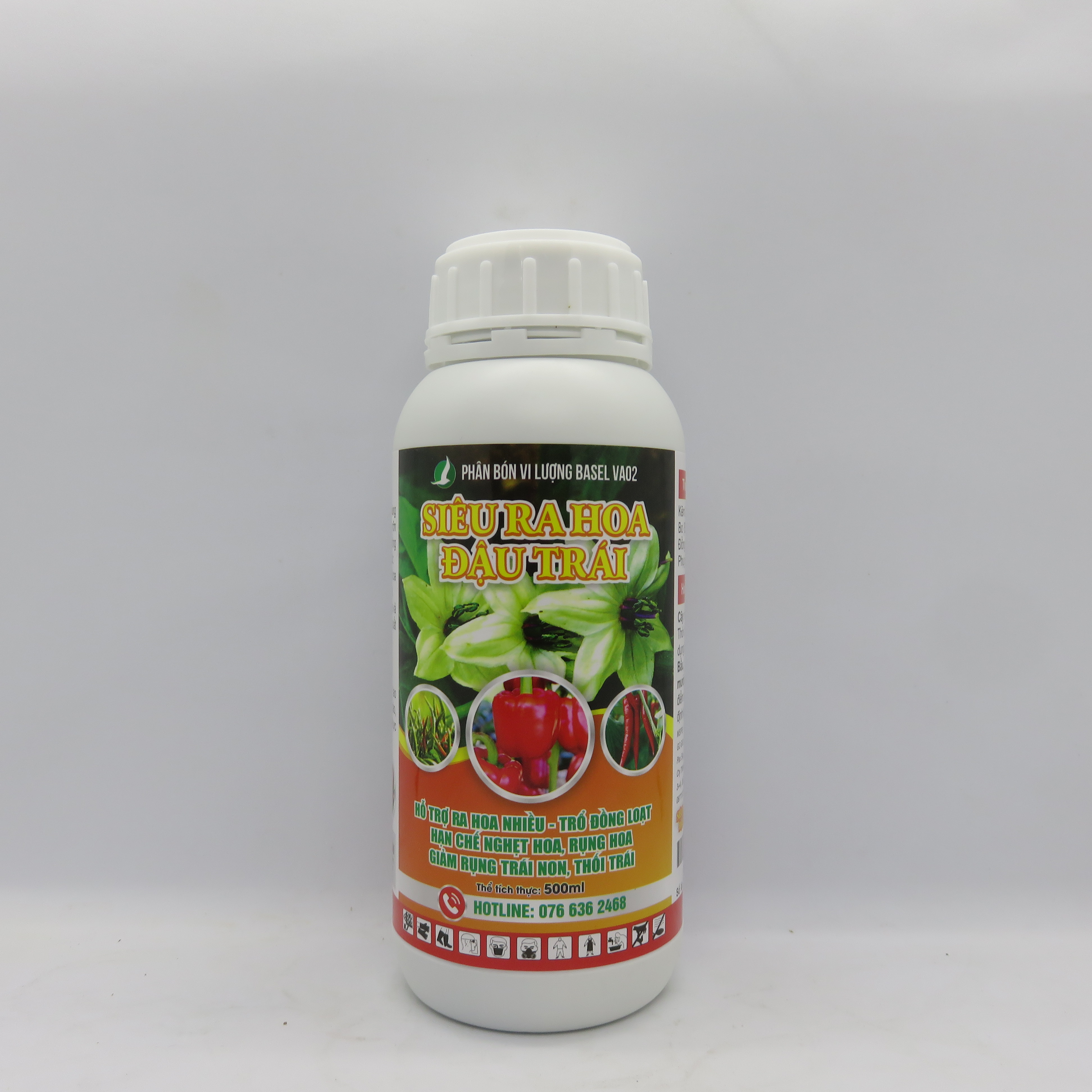 Phân bón SIÊU RA HOA ĐẬU TRÁI 500ML - chuyên cây ớt và rau màu.