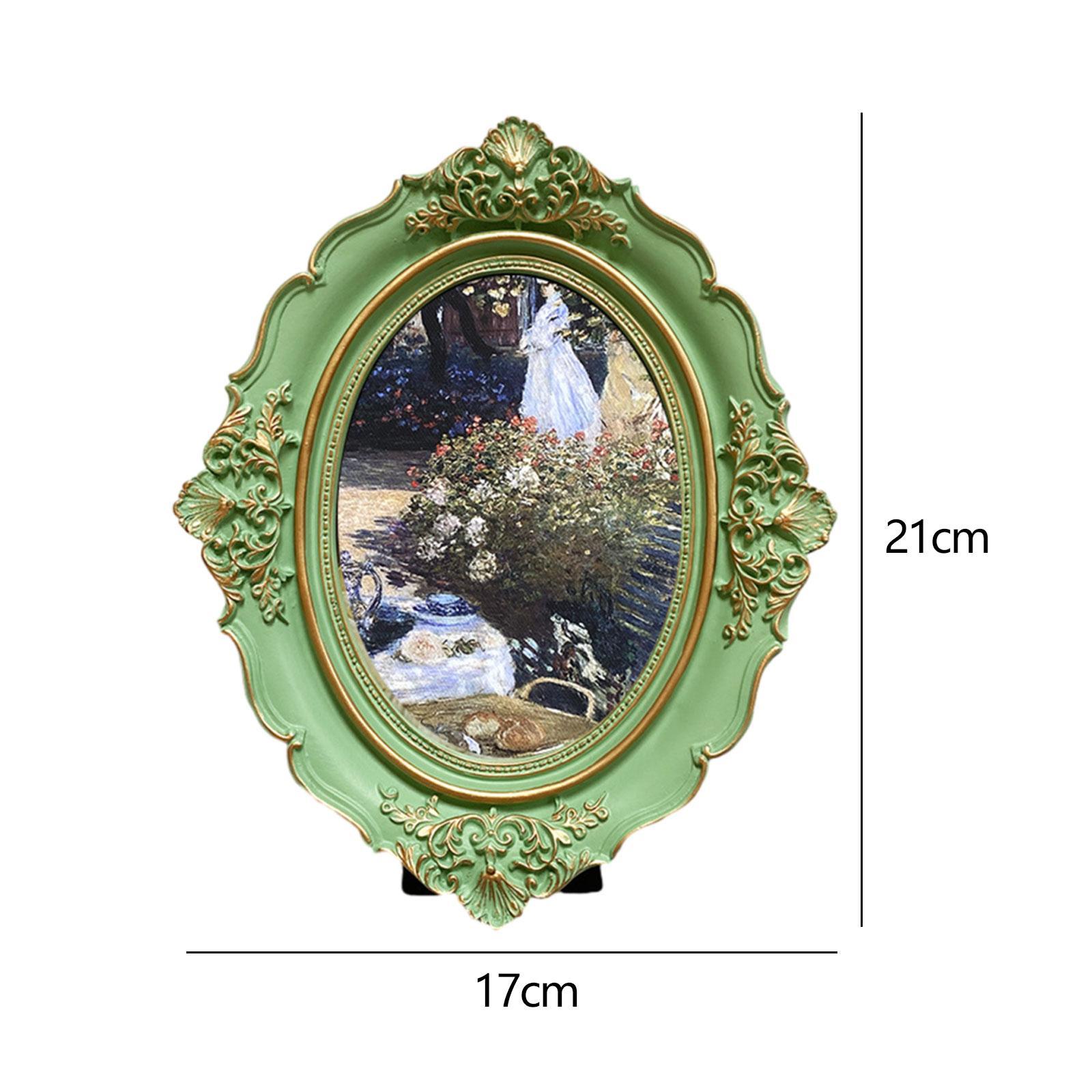Picture Frame Photo Gallery Art Baroque Gift Photo Holder Vintage Photo Frame for Bedroom Desktop Wall Living Room Home Decor