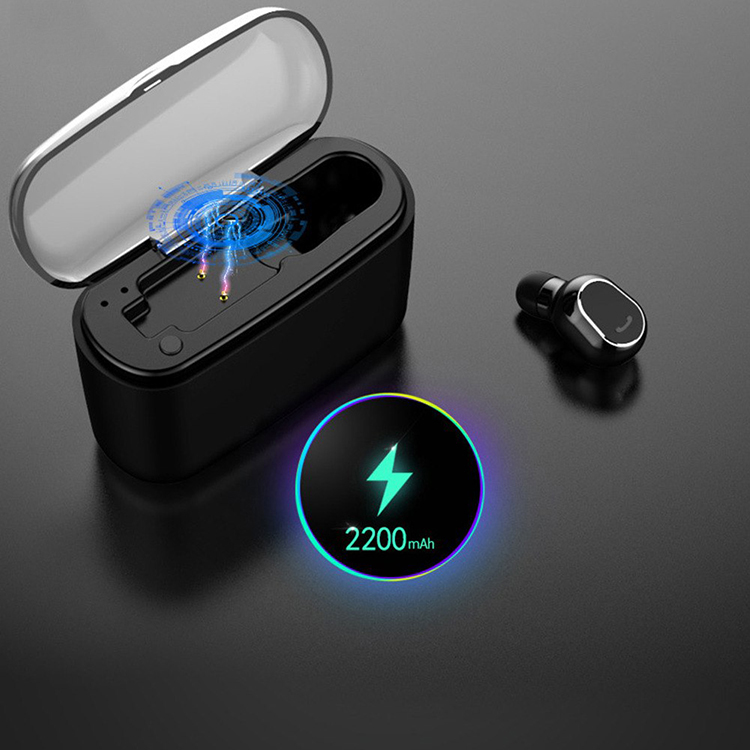 Tai nghe bluetooth không dây kiêm pin sạc dự phòng 2200mAh siêu nhỏ gọn nhét tai M8