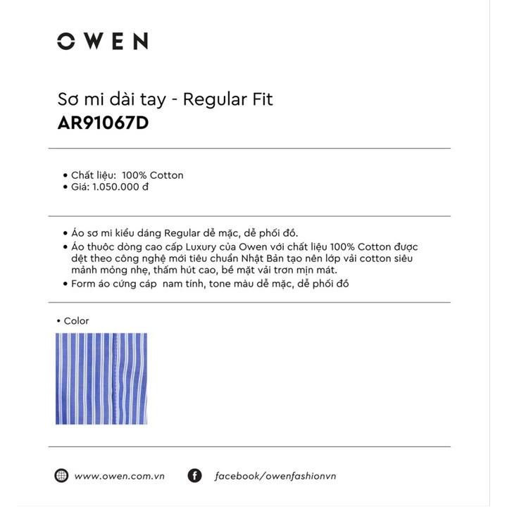 OWEN LUXURY - Áo sơ mi dài tay Owen dòng cao cấp 91067