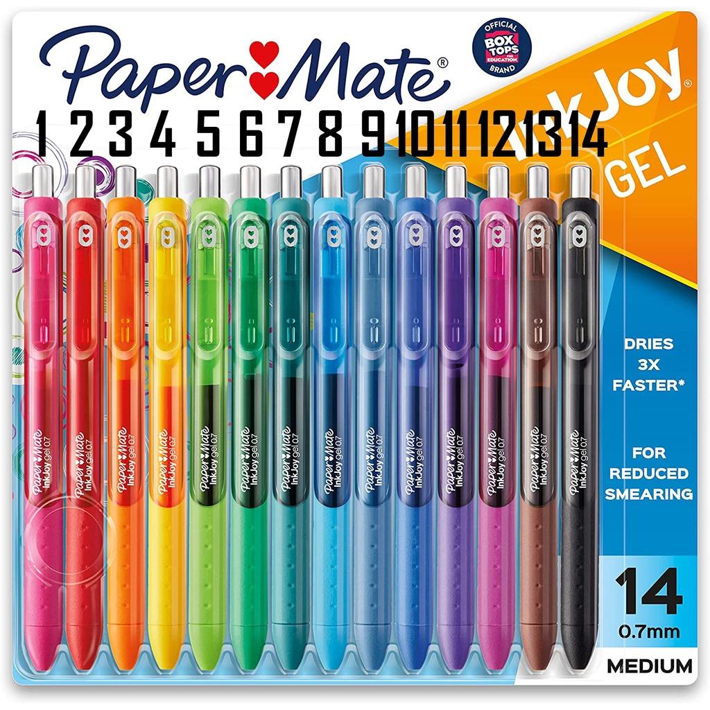 Bút Gel nét đẹp nhất Paper Mate InkJoy Gel Pen, Cỡ ngòi Medium Point (0.7mm), 14 màu sắc siêu quyến rũ