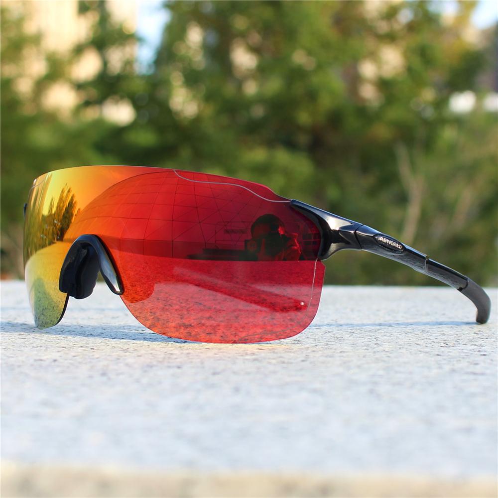 TR90 Kính đi xe đạp phân cực Chạy thể thao đàn ông đàn ông MTB MOUNTAIN ROAD ĐƯỜNG BIKE BICHCLE kính râm kính râm kính râm Gafas Ciclismo Color: black