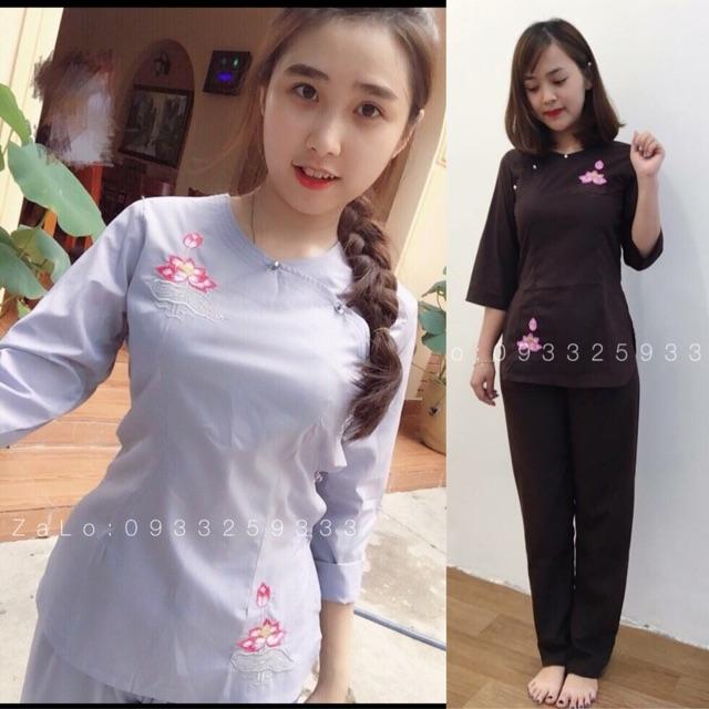 Đồ Lam Đi Chùa - Lam,Size 4- 59kí Trở Lại
