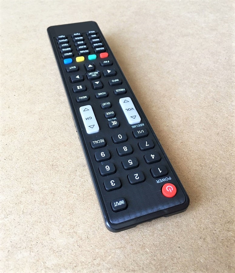 Remote Điều Khiển Dành Cho Smart TV, Internet Tivi ASANZO Home Menu (Kèm Pin AAA Maxell)