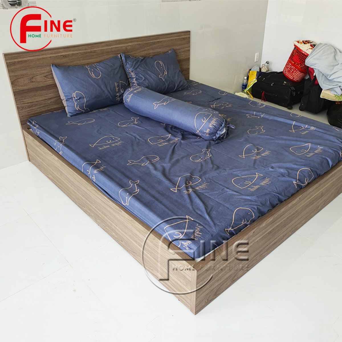 Giường Vai Đứng FINE FG159 (180cm x 200cm) Mẫu hiện đại tối giản, thiết kế đẹp sang trọng