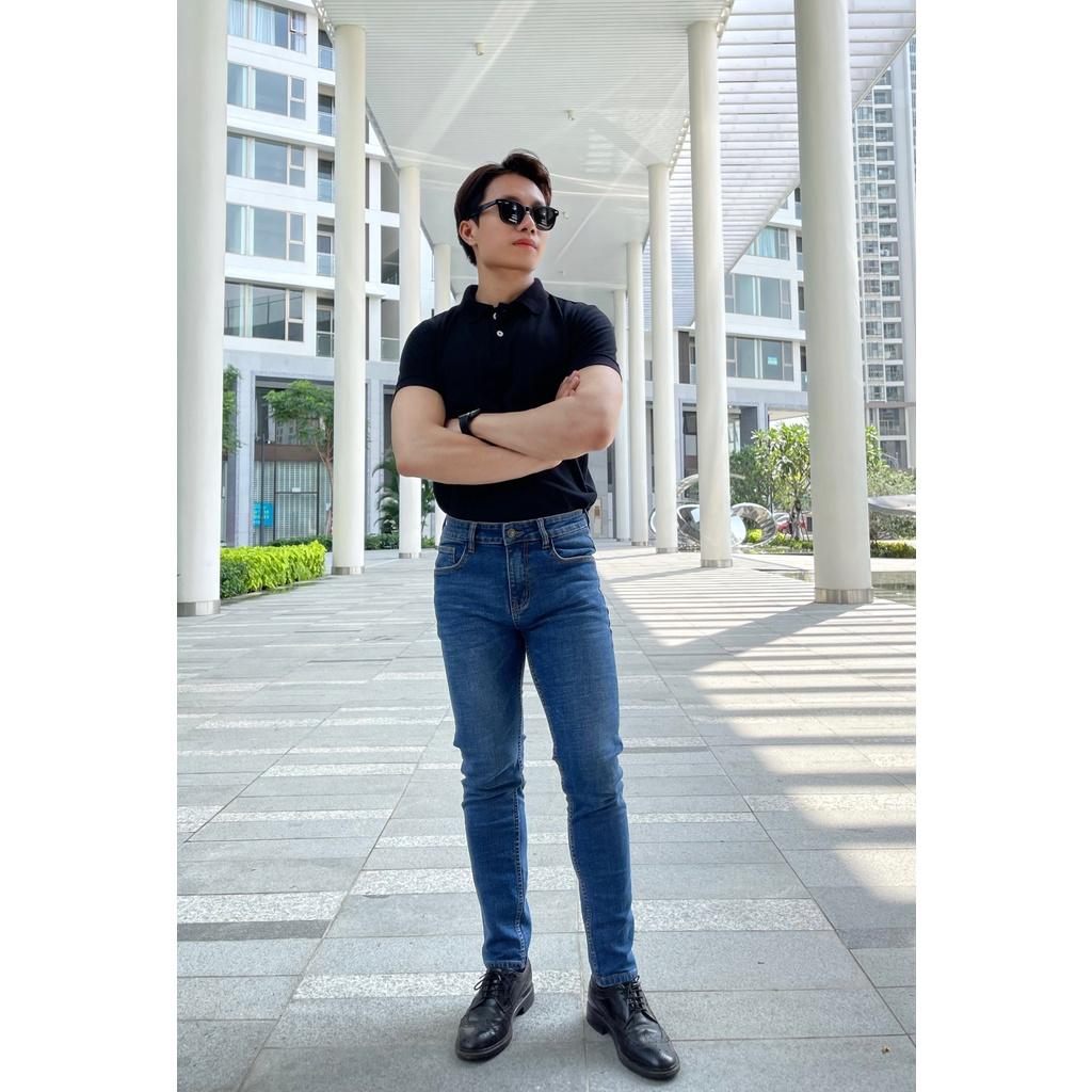 Quần Jeans Nam ống suông ôm MWID001D ALE JEANS - Xanh đậm