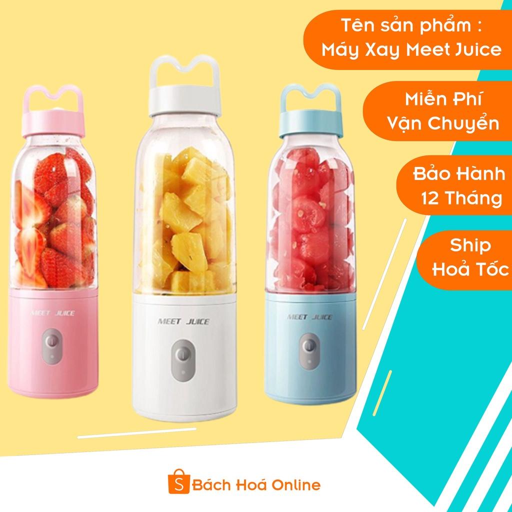 Máy xay sinh tố cầm tay Meet Juice, máy xay sinh tố mini dung tích 500ml