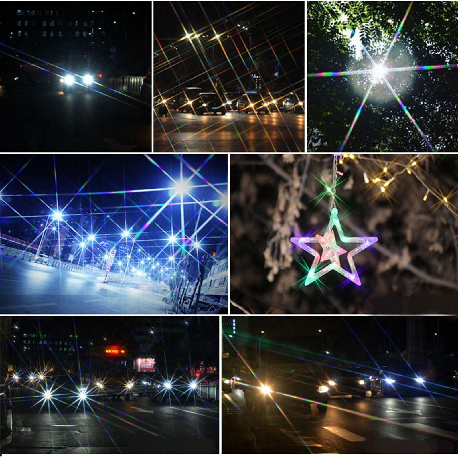 3Pcs Camera Lens filter with bag 4 6 8 Points Slim 55mm