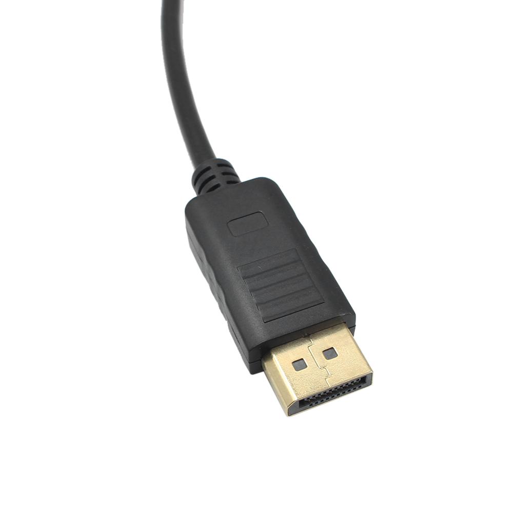 Bộ chuyển đổi 1.8M DP sang DVI Cổng hiển thị DisplayPort Bộ chuyển đổi cáp nam sang cáp nam 1080P