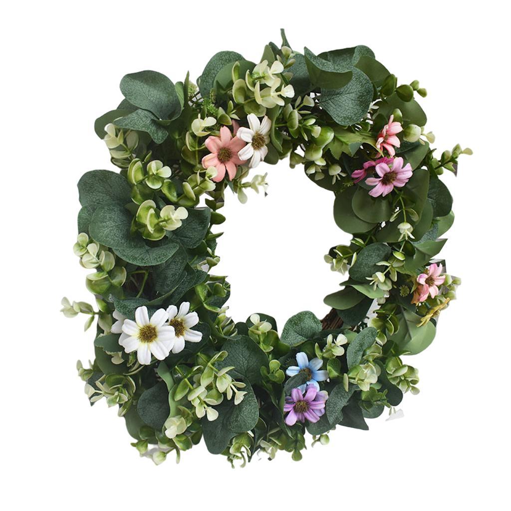 42cm Floral Wreath Door Wreath Artificial Wreath for Front Door