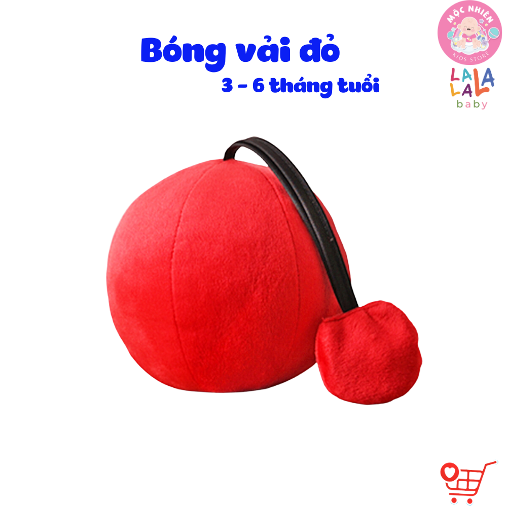 Đồ Chơi Bóng Vải Xúc Xắc Vui Nhộn Kích Thích Thị Giác Cho Trẻ Sơ Sinh Look, Look! Ball - Lalala Baby