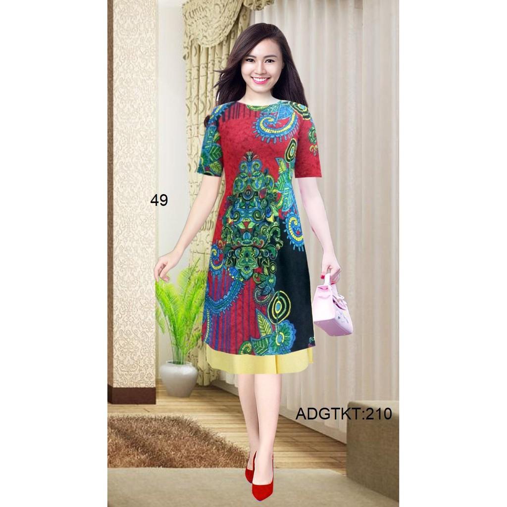 Áo dài cách tân gấm thun
