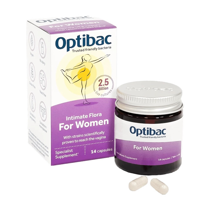 Optibac Probiotics for women 90 viên - men vi sinh chính hãng Anh khắc phục hiệu quả viêm nhiễm, nấm ngứa phụ khoa (mẫu mới)