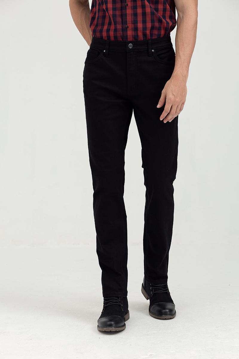 Quần jeans nam form ôm JN21FH51-SL - BLACK