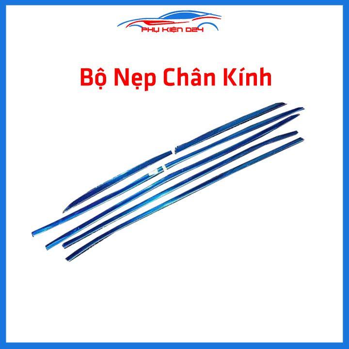 Bộ nẹp viền chân kính cong kính Nissan Terra 2018-2020 Inox sáng bóng chuẩn form xe