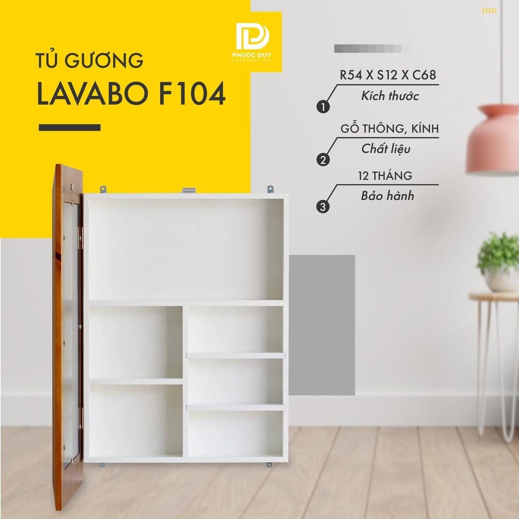 Tủ gương phòng tắm treo tường đa năng - Tủ gương Lavabo F104