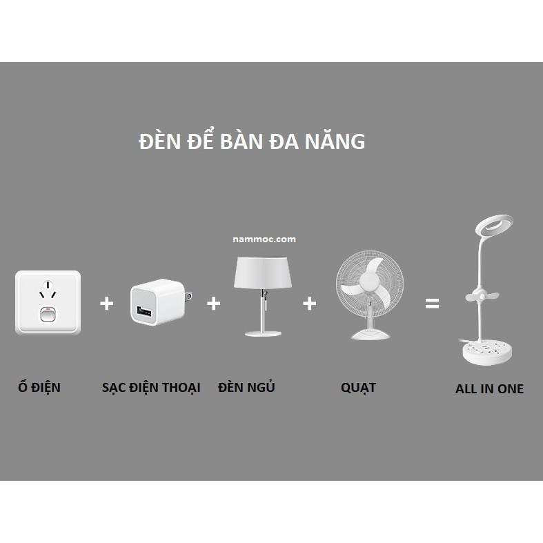 Đèn Để Bàn - Đèn Ngủ Đa Năng All in One Cao Cấp