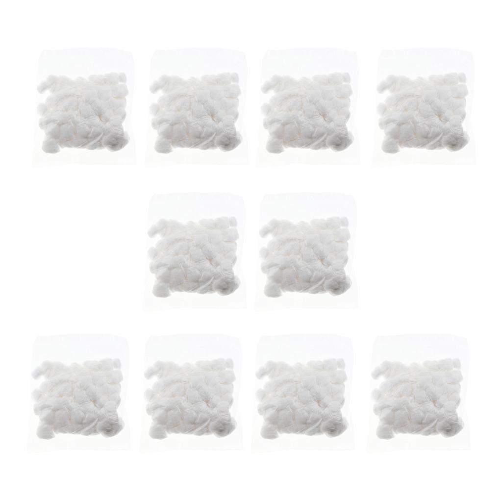 10 pack Cute Cartoon Small Cotton Balls for Hamster Guinea Pig Hamster white