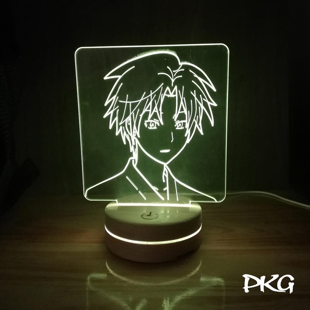Đèn Ngủ Led 3D nhân vật Anime Hotarubi No Mori E nháy sáng 16 màu có cảm ứng có điều khiển từ xa