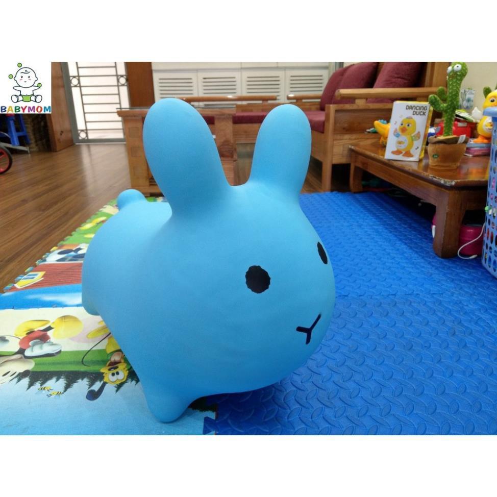 Đồ chơi thú nhún Thỏ Xanh bé thỏa sức nhún nhảy bé thích mê, tăng cường vận động
