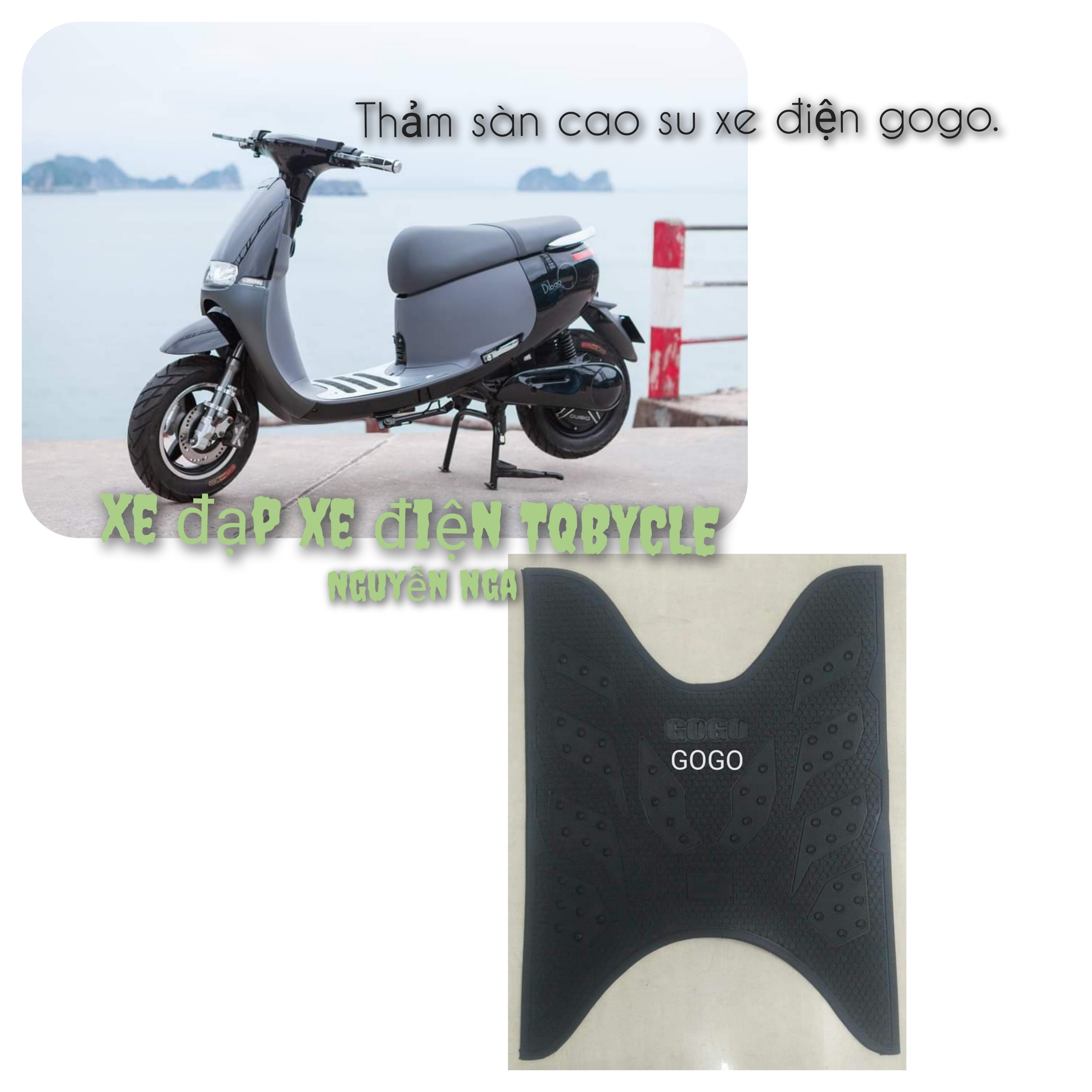 Thảm lót sàn cao su xe điện , xe ga 50cc GoGo