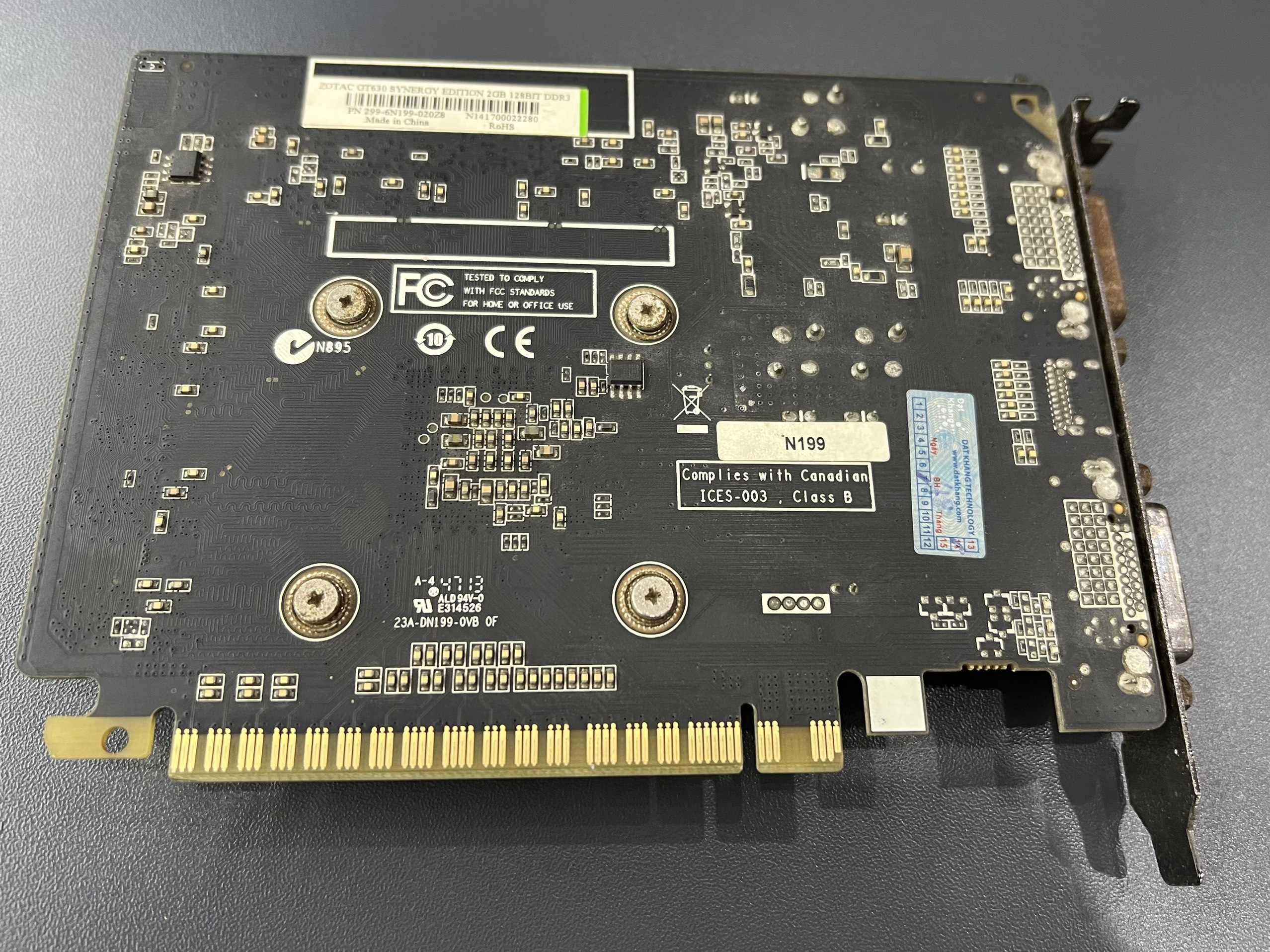 VGA ZOTAC GT630 2GB DDR3 - HÀNG CHÍNH HÃNG