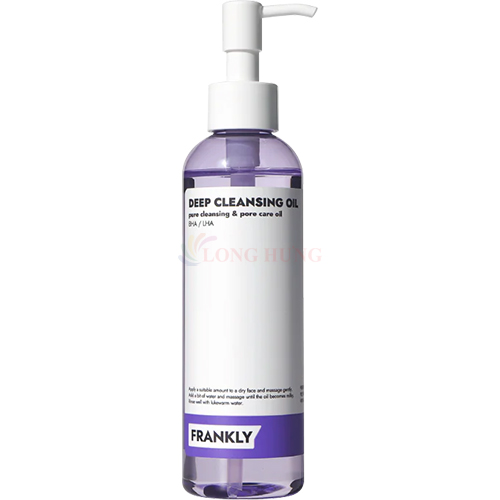 Dầu tẩy trang Frankly Deep Cleansing Oil giúp làm sạch mụn ẩn và mụn đầu đen (200ml) - Hàng chính hãng