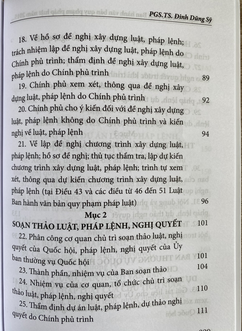 Bình luận khoa học Luật Ban hành văn bản quy phạm pháp luật năm 2015 - Lý thuyết, thực định và thực tiễn