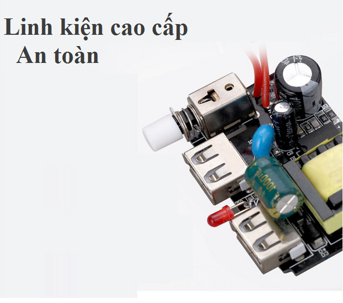 Ổ cắm điện đa năng âm tường tích hợp 2 cổng usb sạc điện thoại máy tính bảng có công tắc bật tắt