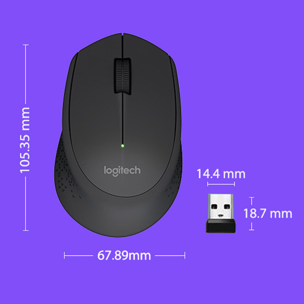 Chuột Logitech M280, màu đen không dây