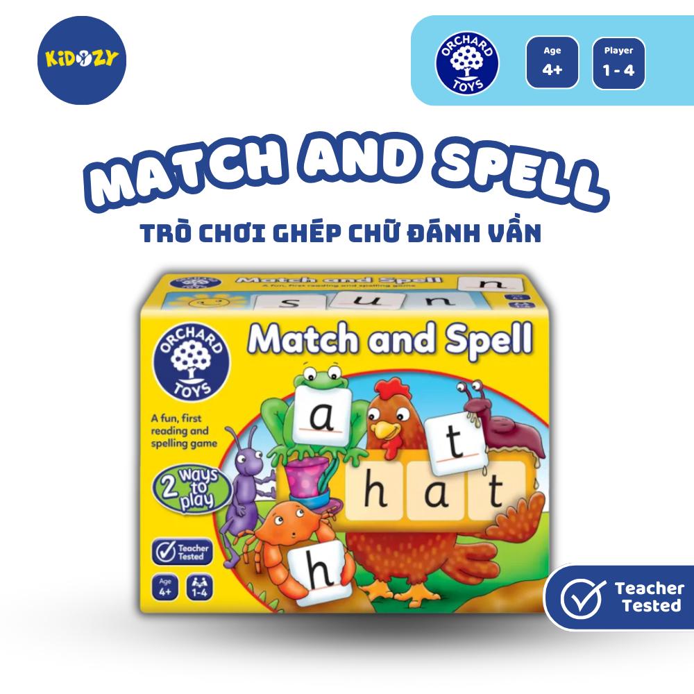 Trò chơi trí tuệ Match and Spell - Orchard Toys giúp trẻ học tiếng Anh, phát triển kỹ năng quan sát