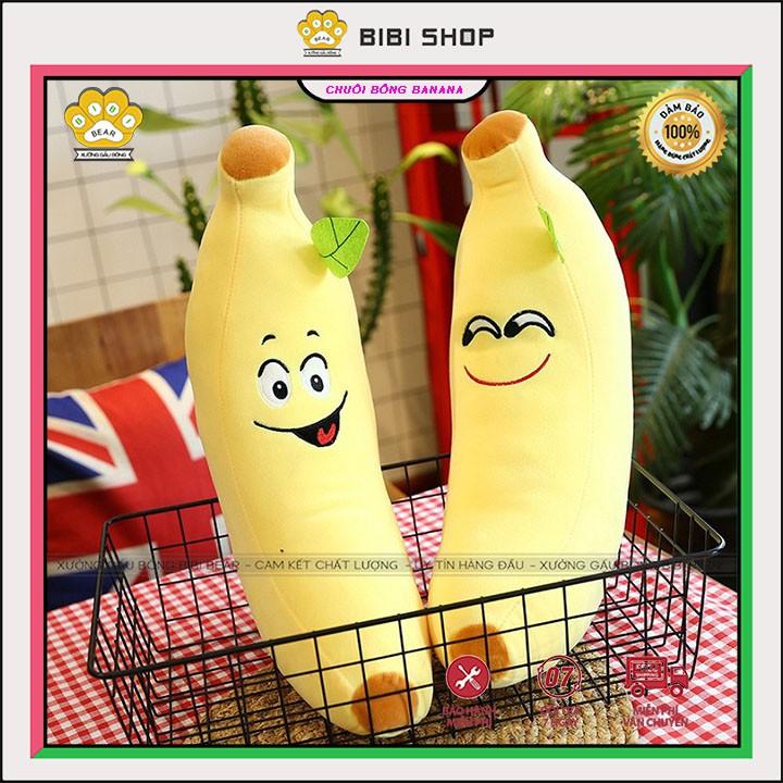 Gấu bông Gối Ôm Quả Chuối banana siêu dễ thương - Gấu bông dễ thương BiBi