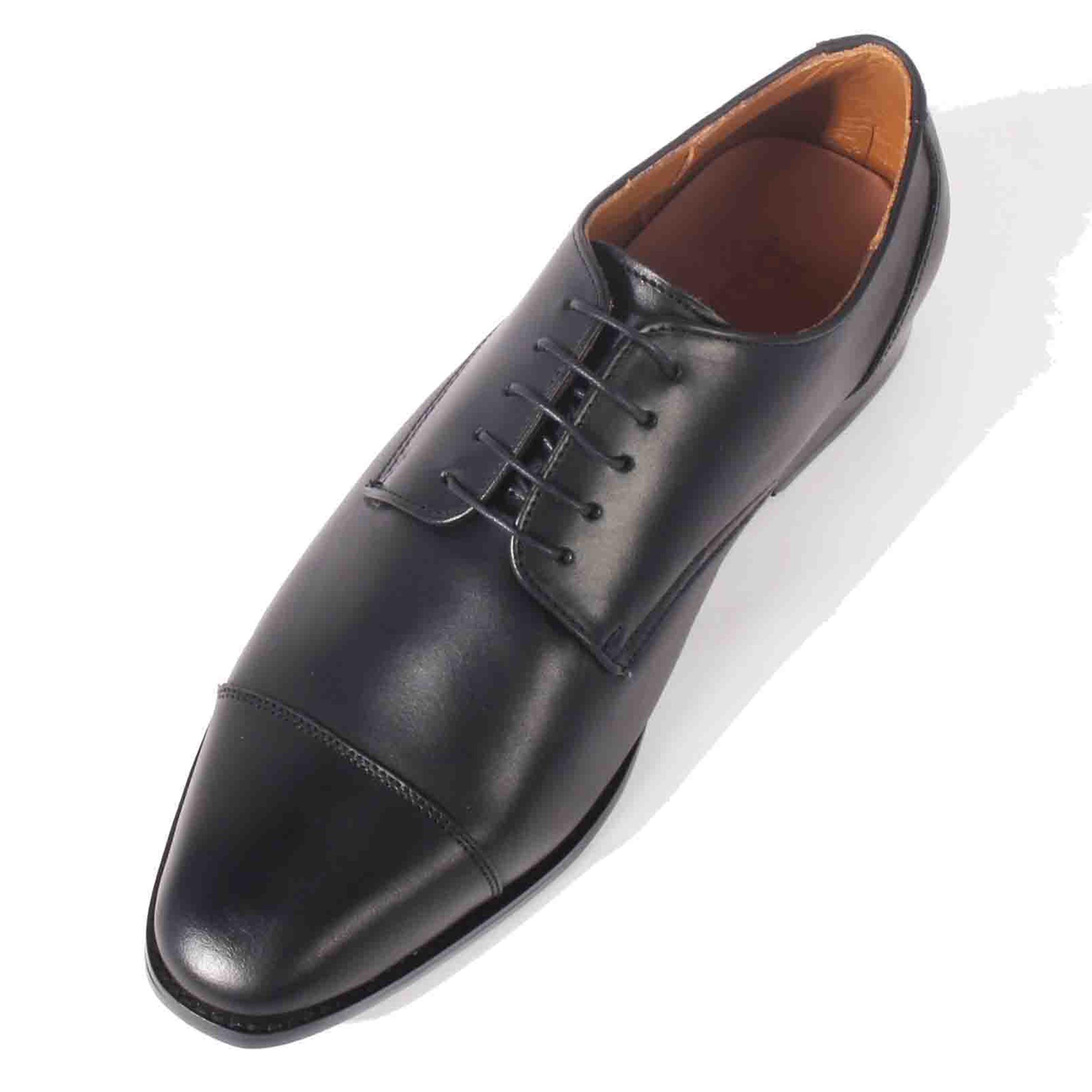 Giày Tây Nam Công Sở Banuli Da Bê Italian Dây Buộc Cap Toe Derby H1CD1 (Da Veg Itali Mềm Dẻo, Đế Siêu nhẹ, Bảo Hành Trọn Đời)