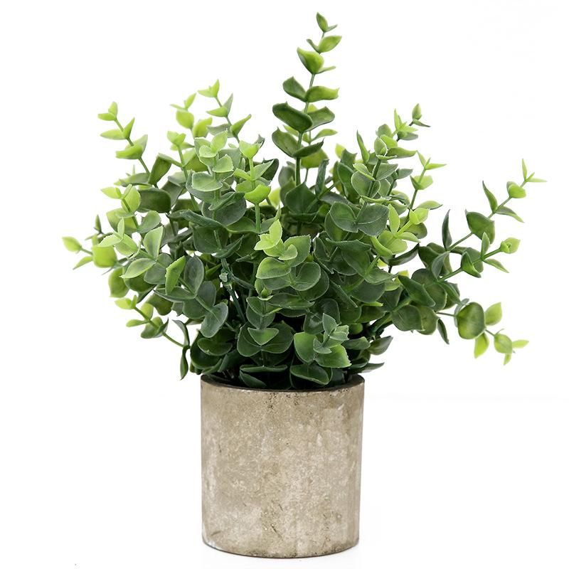 Cây nhân tạo, cây nhân tạo Cây nhân tạo mini Cây thật Cây bạch đàn nhân tạo Cây hương thảo Cây hương thảo Nhỏ với chậu Bàn làm việc Nhà bếp Phòng tắm Trang trí sân vườn
