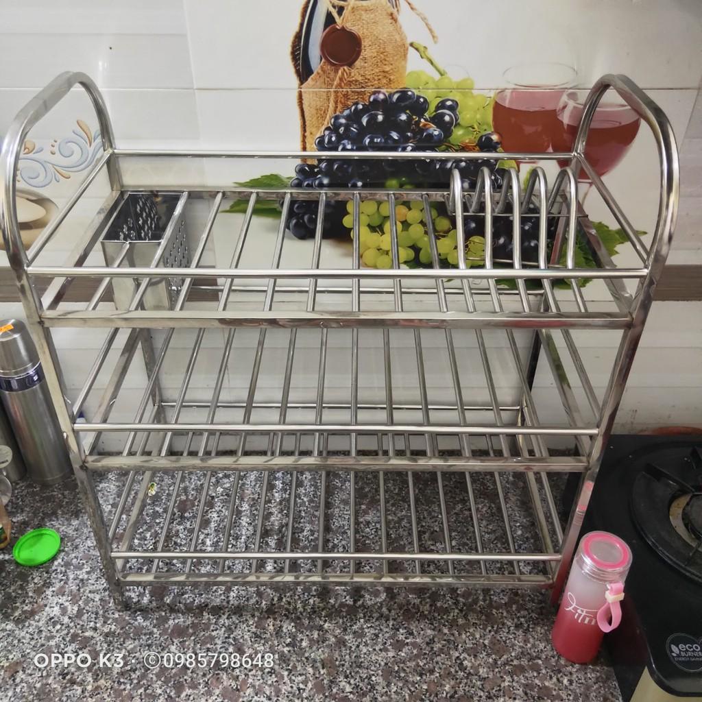 Chạn bát Inox 3 tầng ống loại dày có sắn Ống đũa