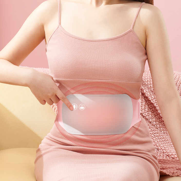 Đai Đeo Massage Giảm Đau, Sưởi Ấm Bụng Phụ Nữ Kỳ Kinh Nguyệt Bằng Sóng Hồng Ngoại Cao Cấp + Kèm Pin Dự Phòng - MP147