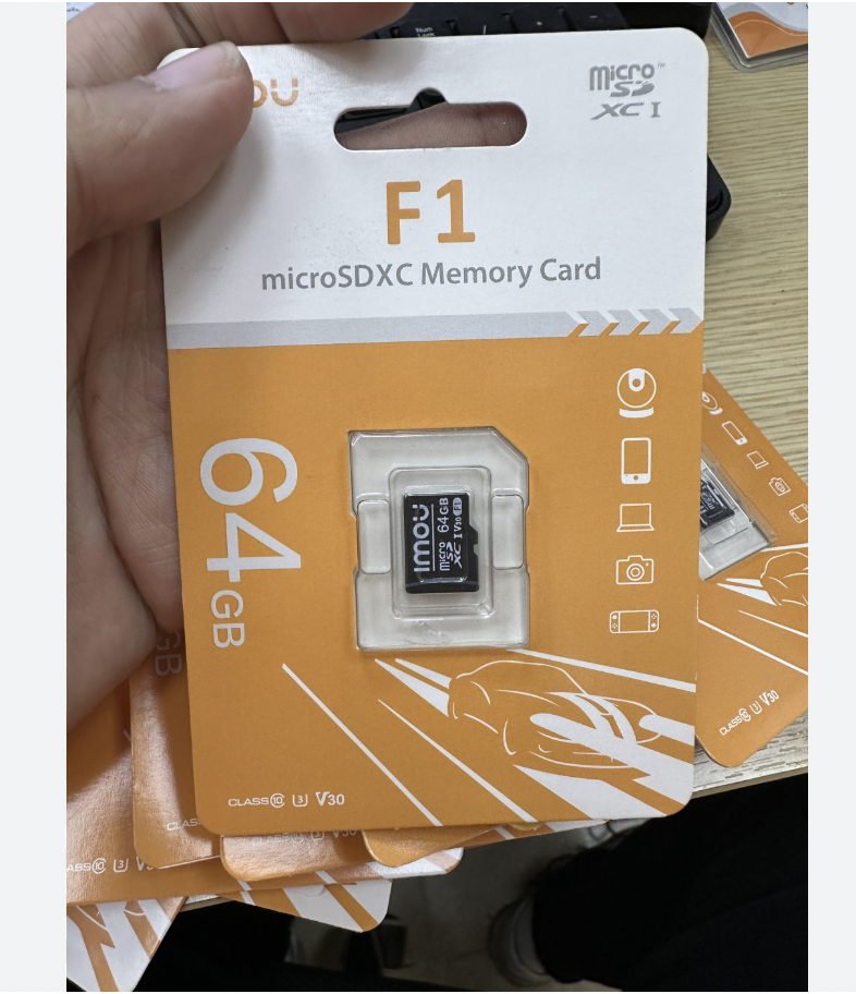 Thẻ nhớ cho camera IMOU chuẩn Micro SD dung lượng 32GB/64GB class 10 U1 tốc độ cao, hàng chính hãng