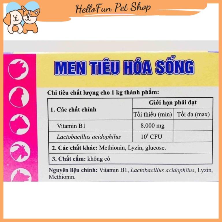 Men tiêu hóa sống cho chó mèo Pharbiozym gói 5gr