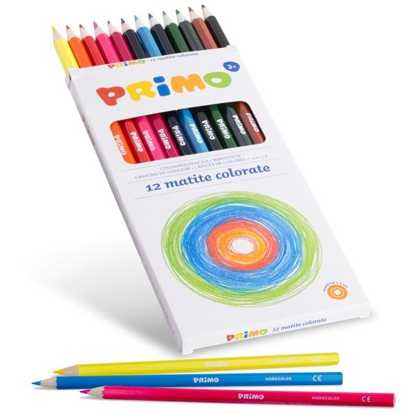 Bộ 12 Bút Chì Màu Lục Giác_503MAT12E - PRIMO
