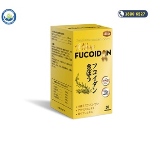 Viên uống Kibou Fucoidan hộp 30 viên - Tăng cường miễn dịch, hỗ trợ u bướu