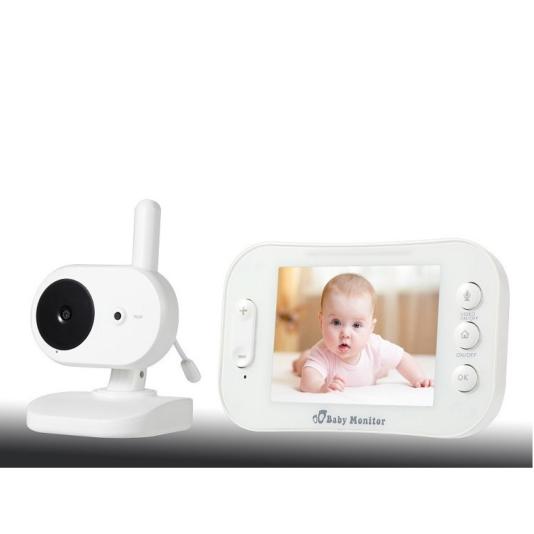 Thiết bị camera mini màn hình 3.5inch báo khóc, hoạt động của bé thông minh, siêu nét cao cấp M350
