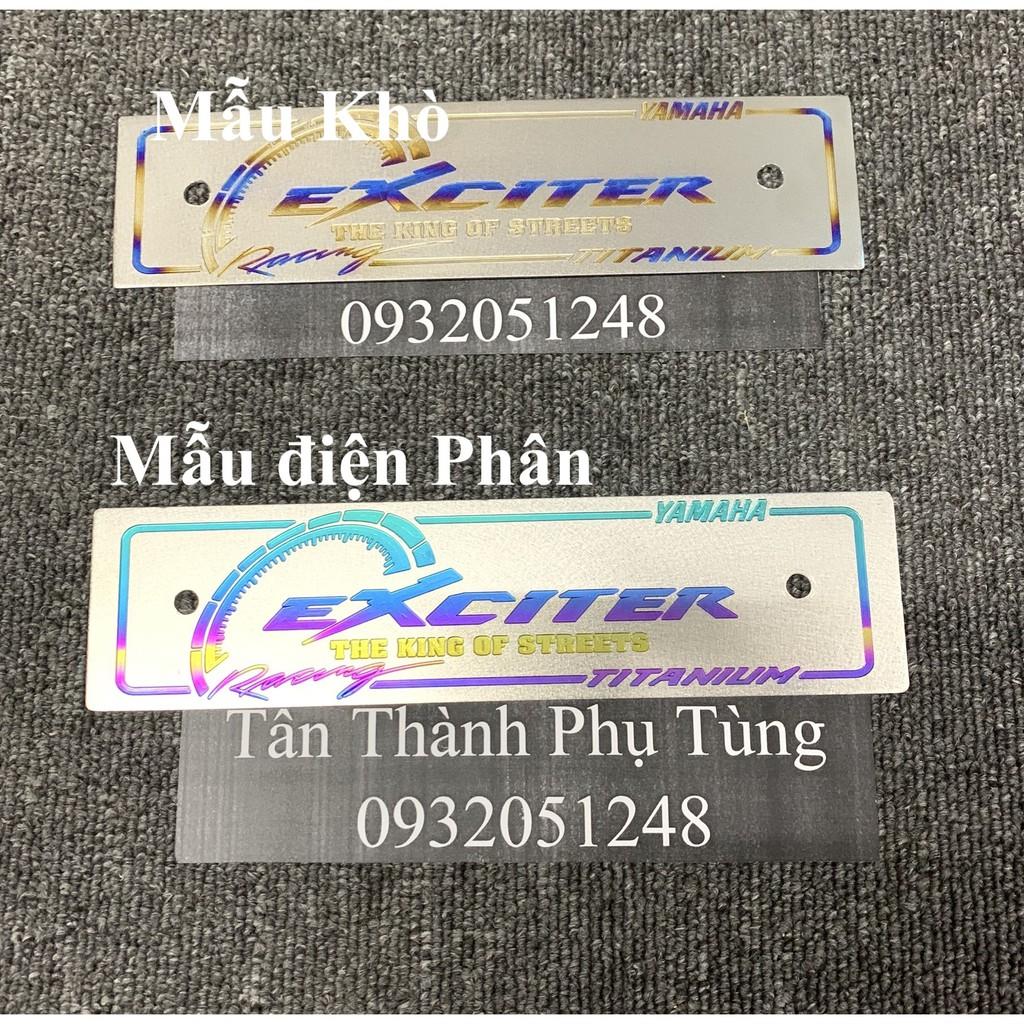 Bảng tên Titan dành cho xe Exciter kèm bass ốc