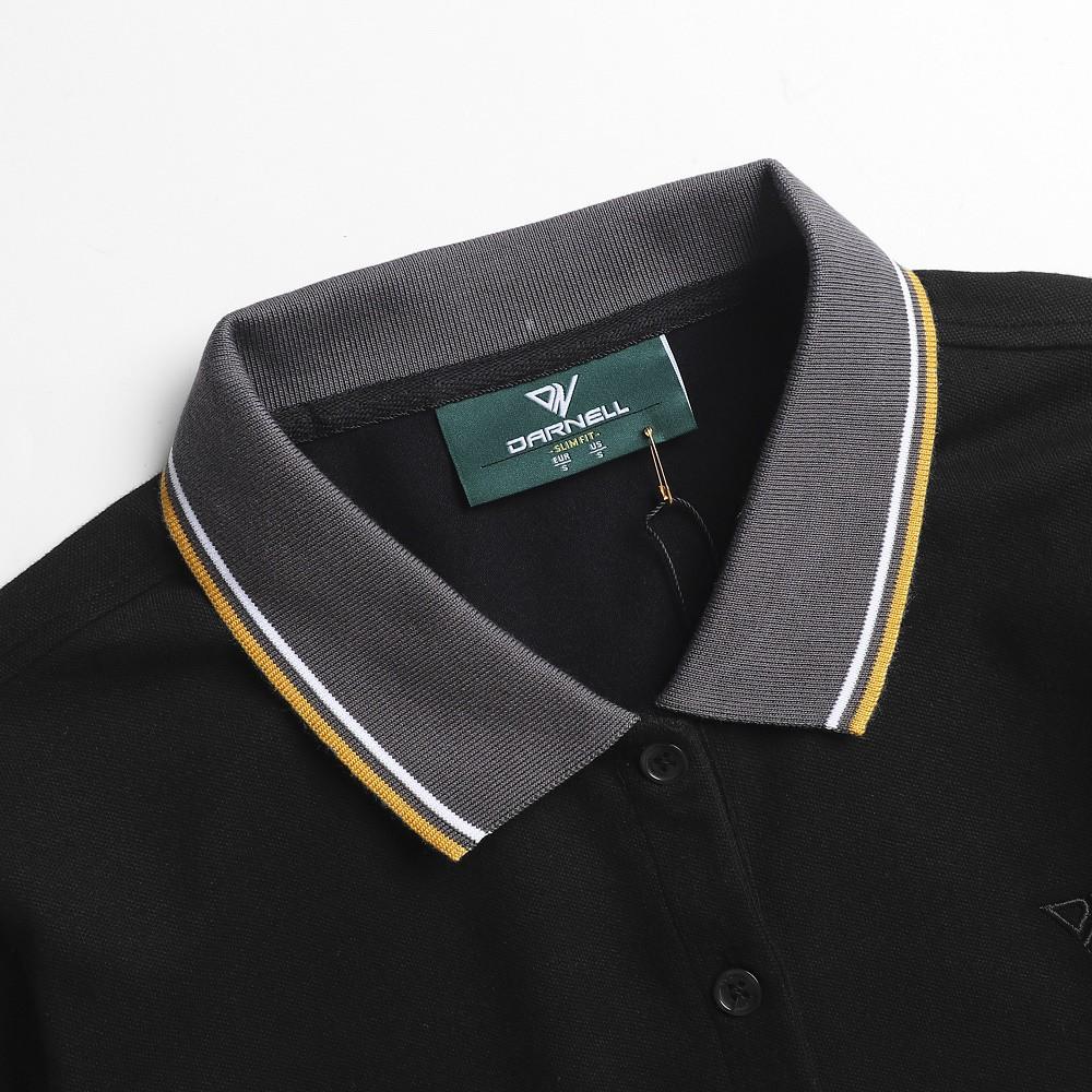 Áo thun polo nữ cao cấp cổ sọc màu chất cotton mềm mịn thấm hút mồ hôi chính hãng DARNELL DN823