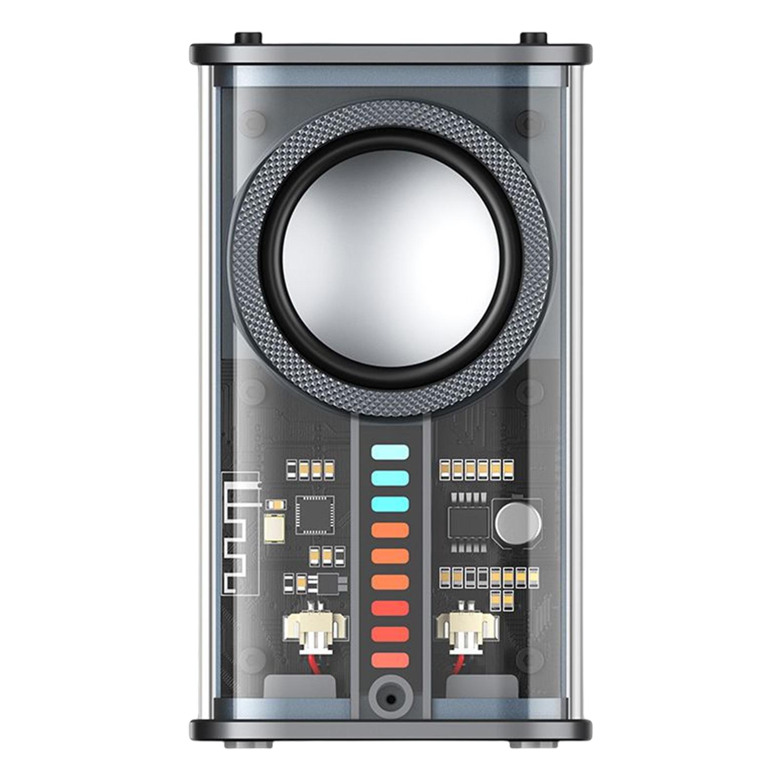 Loa âm nhạc mecha trong suốt K07 tương thích Bluetooth 5.0 600mAh loa âm thanh nổi tích hợp MIC 3 LED LIGHT Modes cho bữa tiệc Color: Style B
