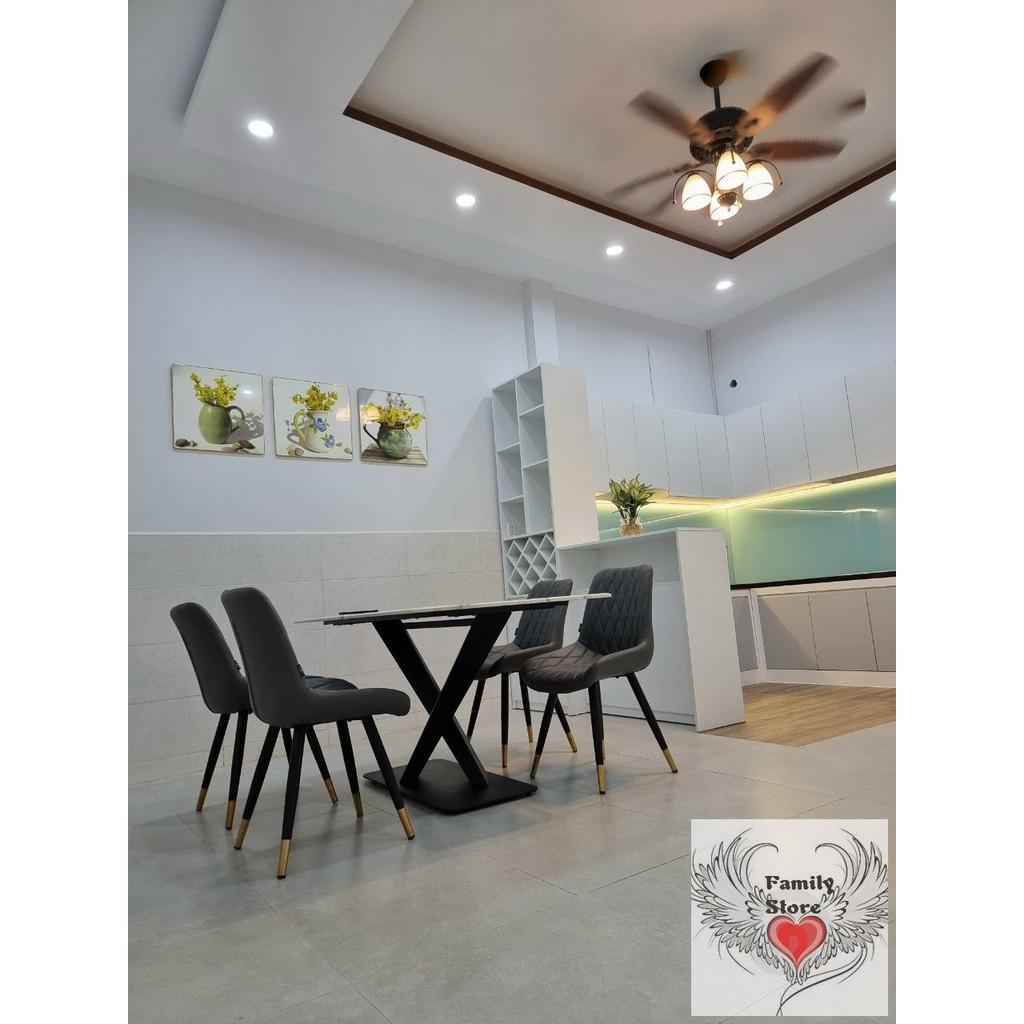 Siêu xả bộ ba tranh tráng gương cao cấp lá xanh cách điệu